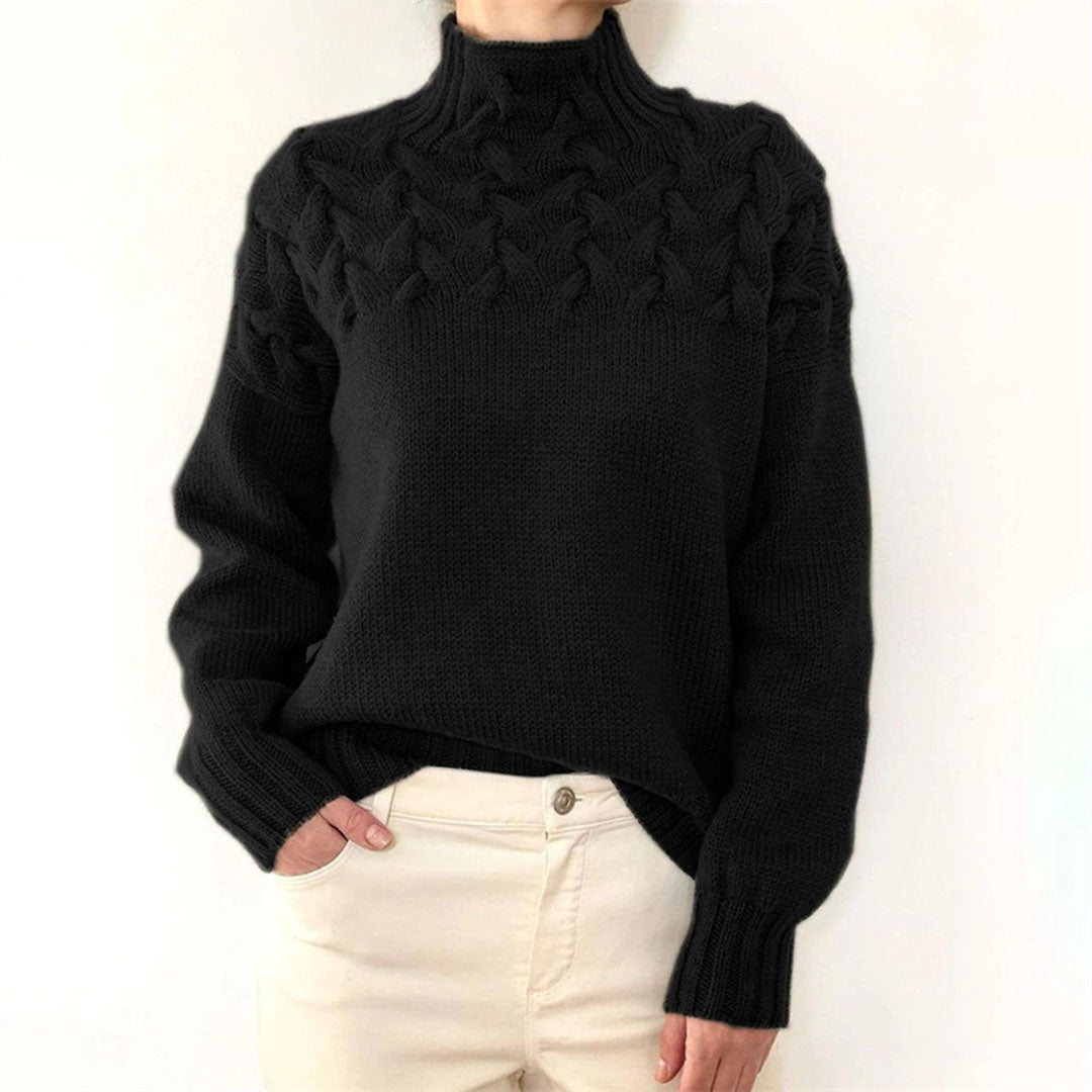 Nina - Cozy Turtleneck Sweater With Texture