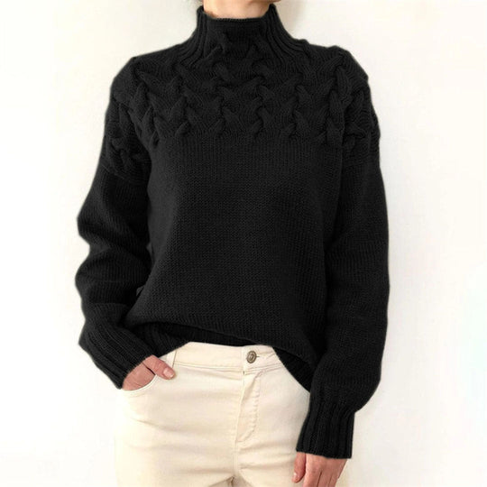 Nina - Cozy Turtleneck Sweater With Texture