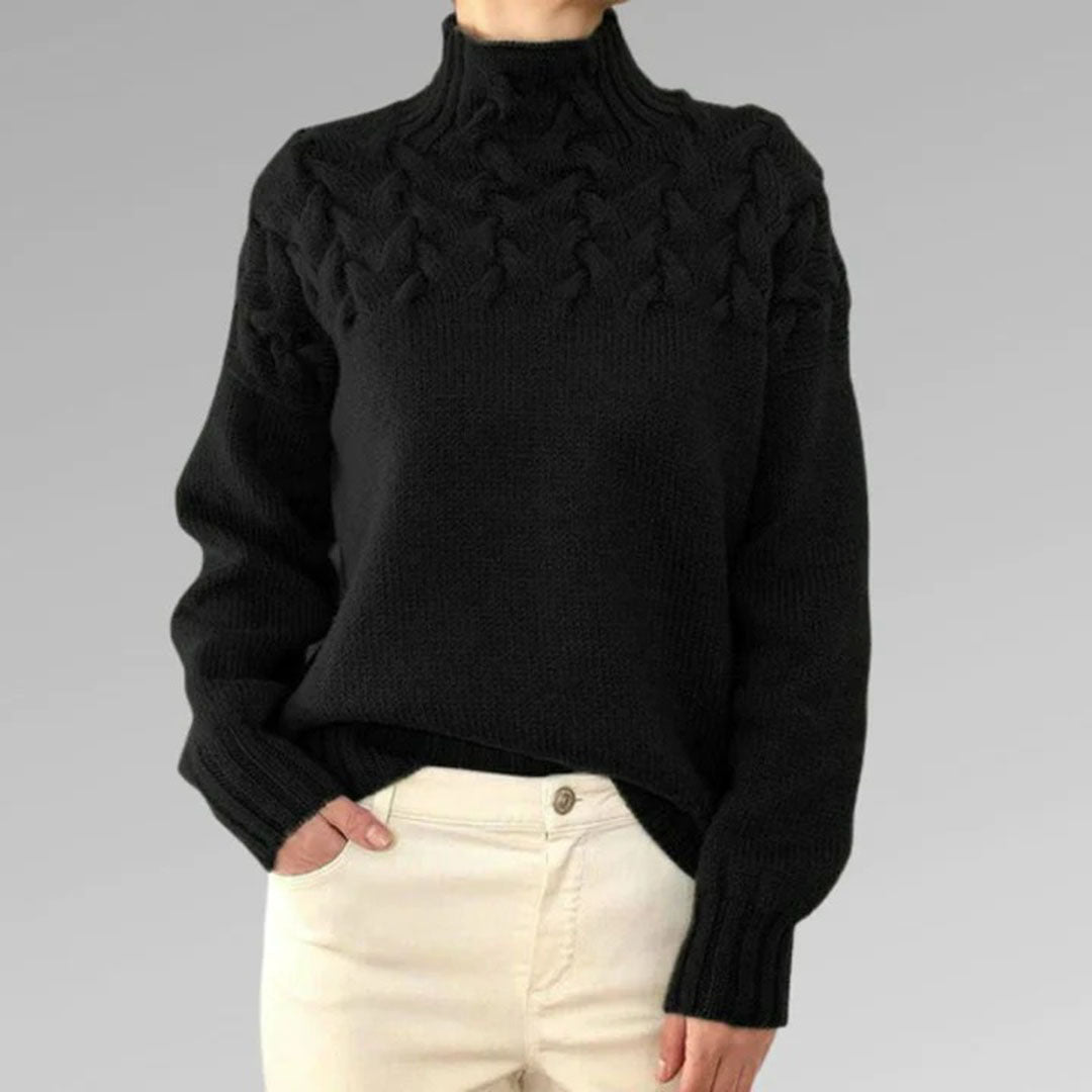 Nina - Cozy Turtleneck Sweater With Texture