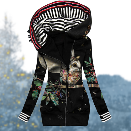 Warme dameshoodie perfect voor koude winterdagen.