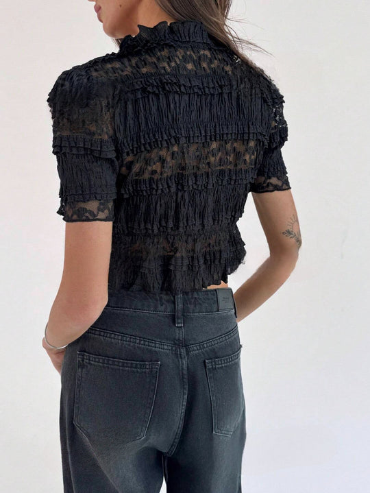 Mira | Elegante Top Corto con Orlo