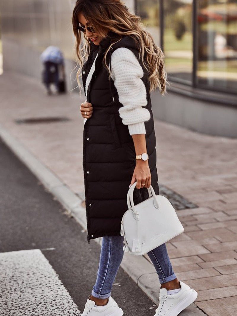 Sabrina | Comfortable long padded vest