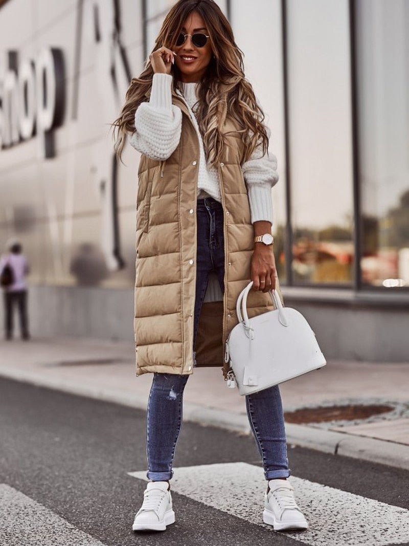 Sabrina | Gilet imbottito lungo e confortevole