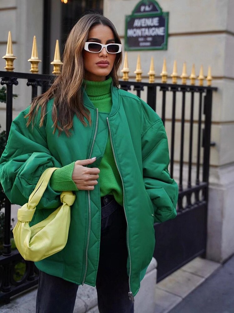 Sabrina | Stylish oversized bomber jacket