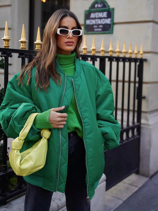 Sabrina | Stylish oversized bomber jacket