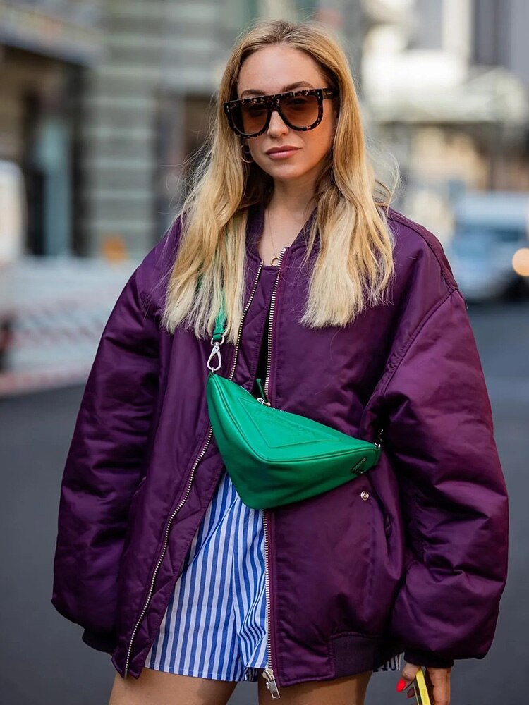 Sabrina | Stylish oversized bomber jacket