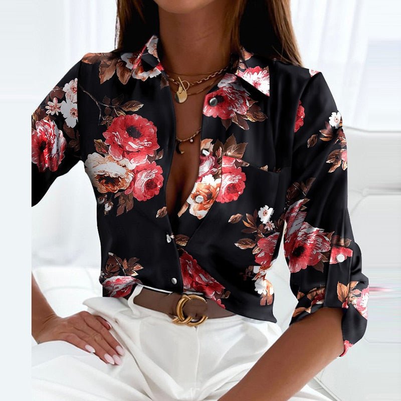 Sabrina | Tijdloze elegantie unieke blouse met gekke kraag