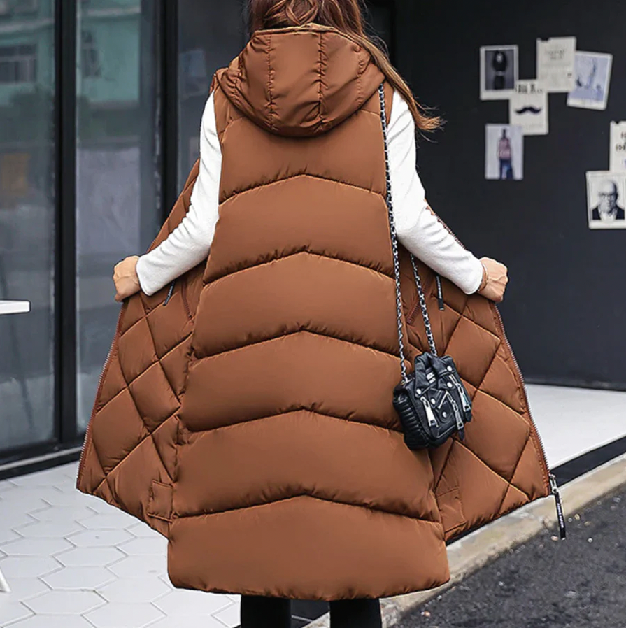 Sara | Stylish and warm Long Hooded Vest