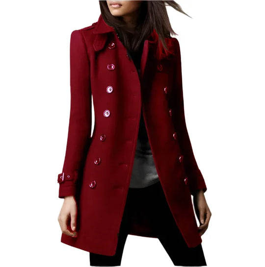 Fleur - Elegant Double-Layer Winter Coat For Women