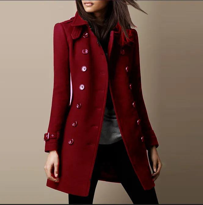 Eva - Elegante Trenchcoat con Bottoni