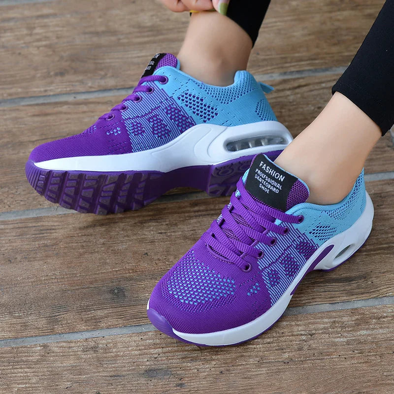 Zoey - Stijlvolle Dames Sneakers met Ademend Mesh Design