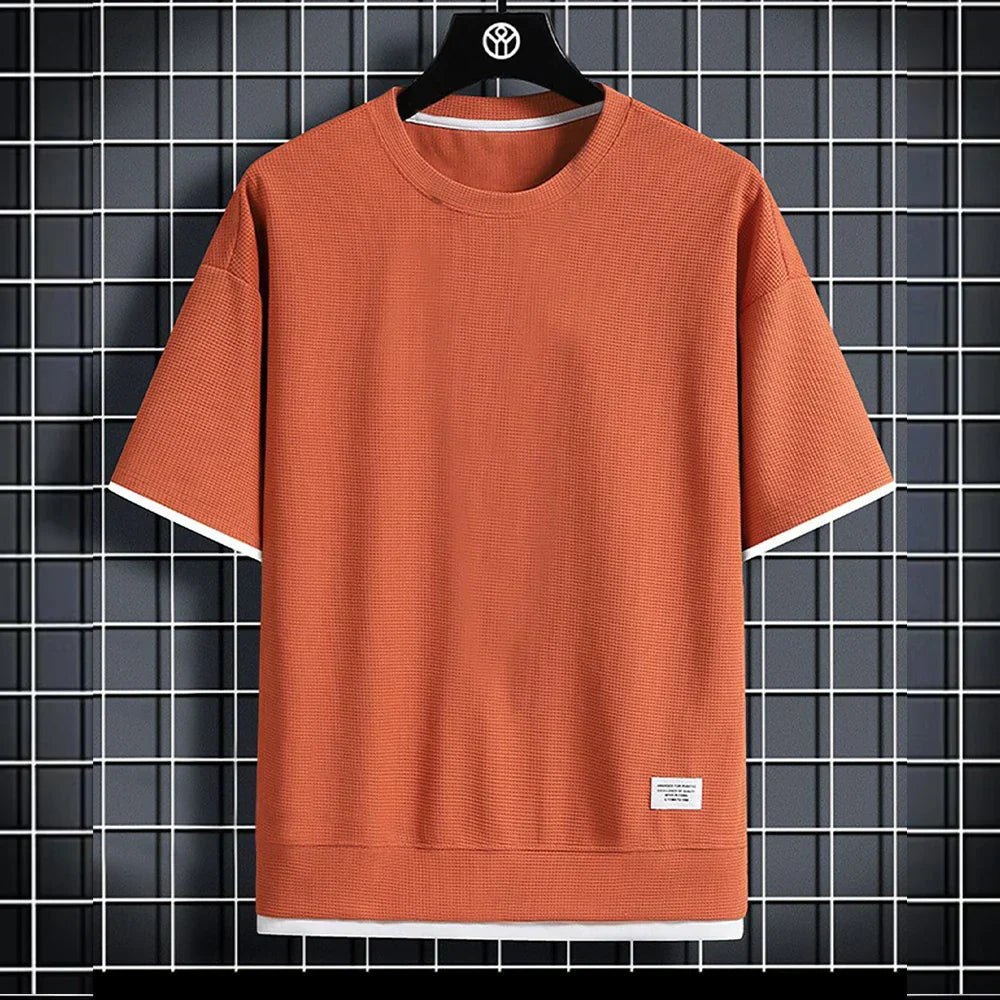 Diego - T-shirt sportivo con taglio aderente e maniche corte
