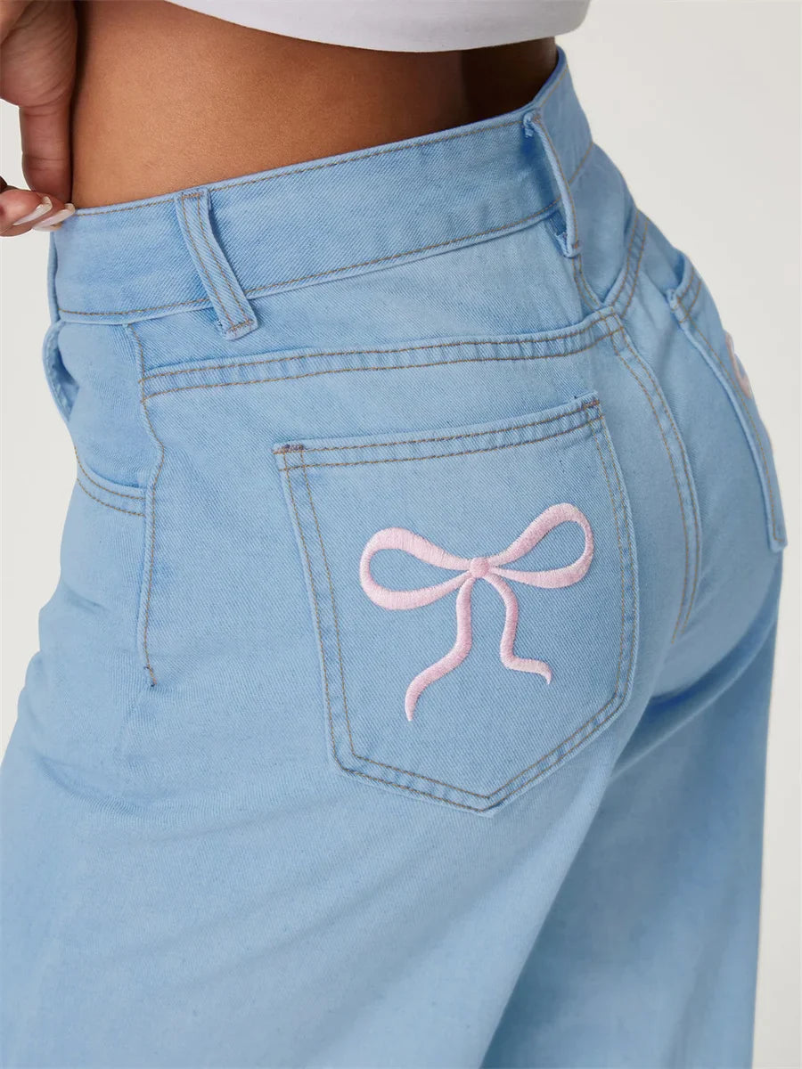 Lipsia | Jeans Oversize Donna | Blu