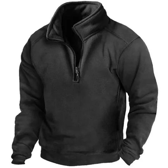 Heren fleece sweater met een zachte en isolerende voering.