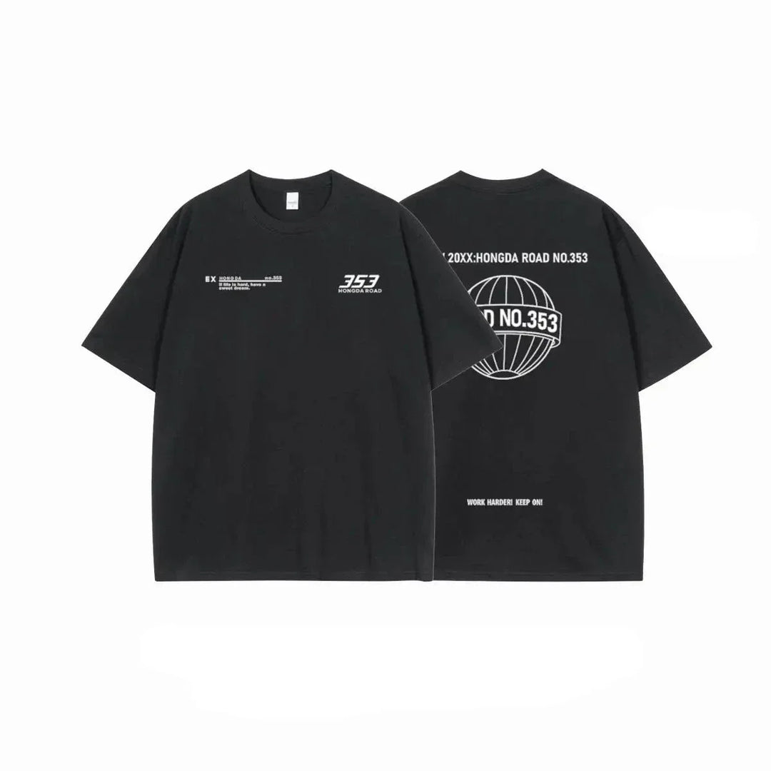 Ethen - T-shirt con motivo urbano da corsa
