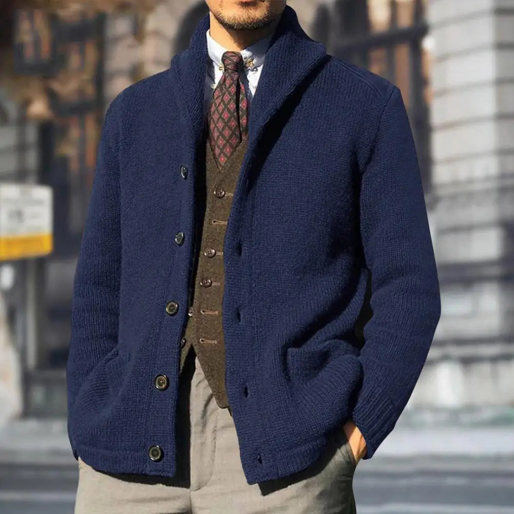 Harold - classic cardigan with button closure for a refined look