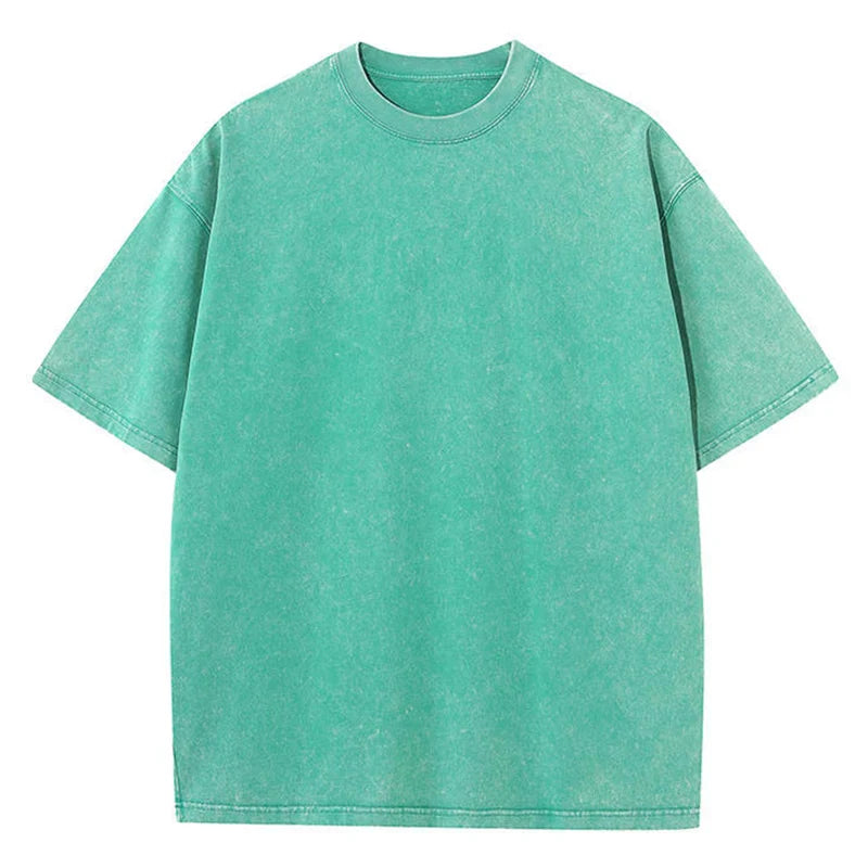 Raya | Dames Oversized Vintage T-Shirt | Donkergroen