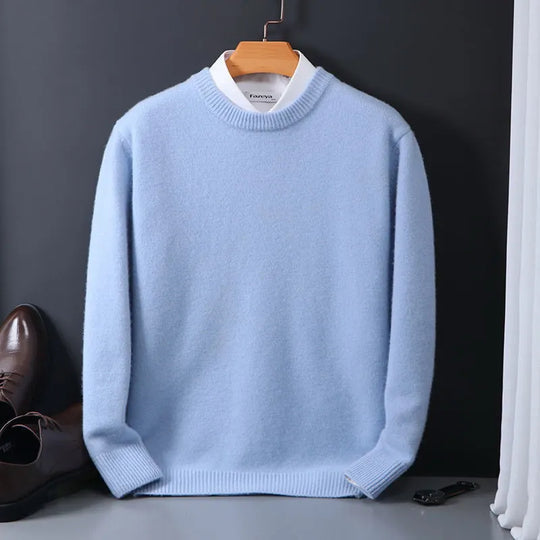 Warme en ademende herenpullover, ideaal voor koude dagen.
