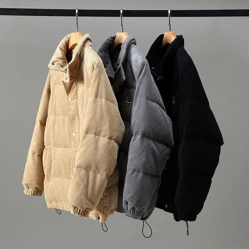 Milan - Warm padded men's jacket with elastic sleeves