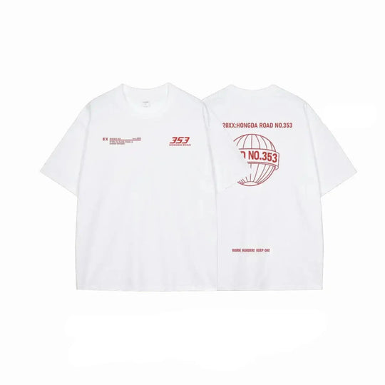 Ethen - T-shirt con motivo urbano da corsa