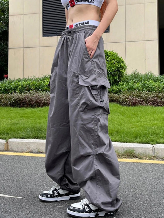 Esmee – Pantaloni Cargo Baggy da Donna con Vita Alta
