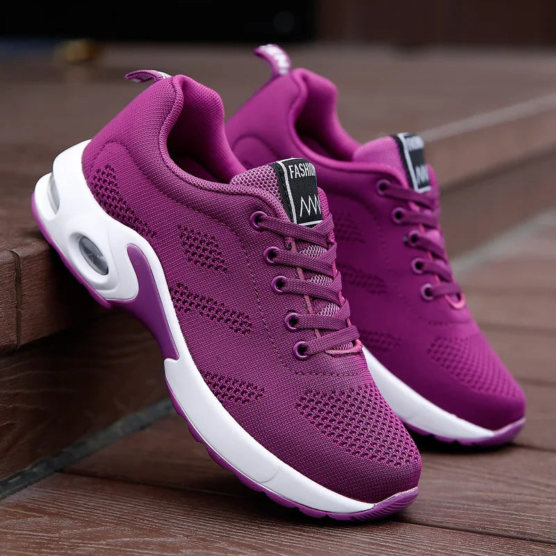 Zoey - Stijlvolle Dames Sneakers met Ademend Mesh Design
