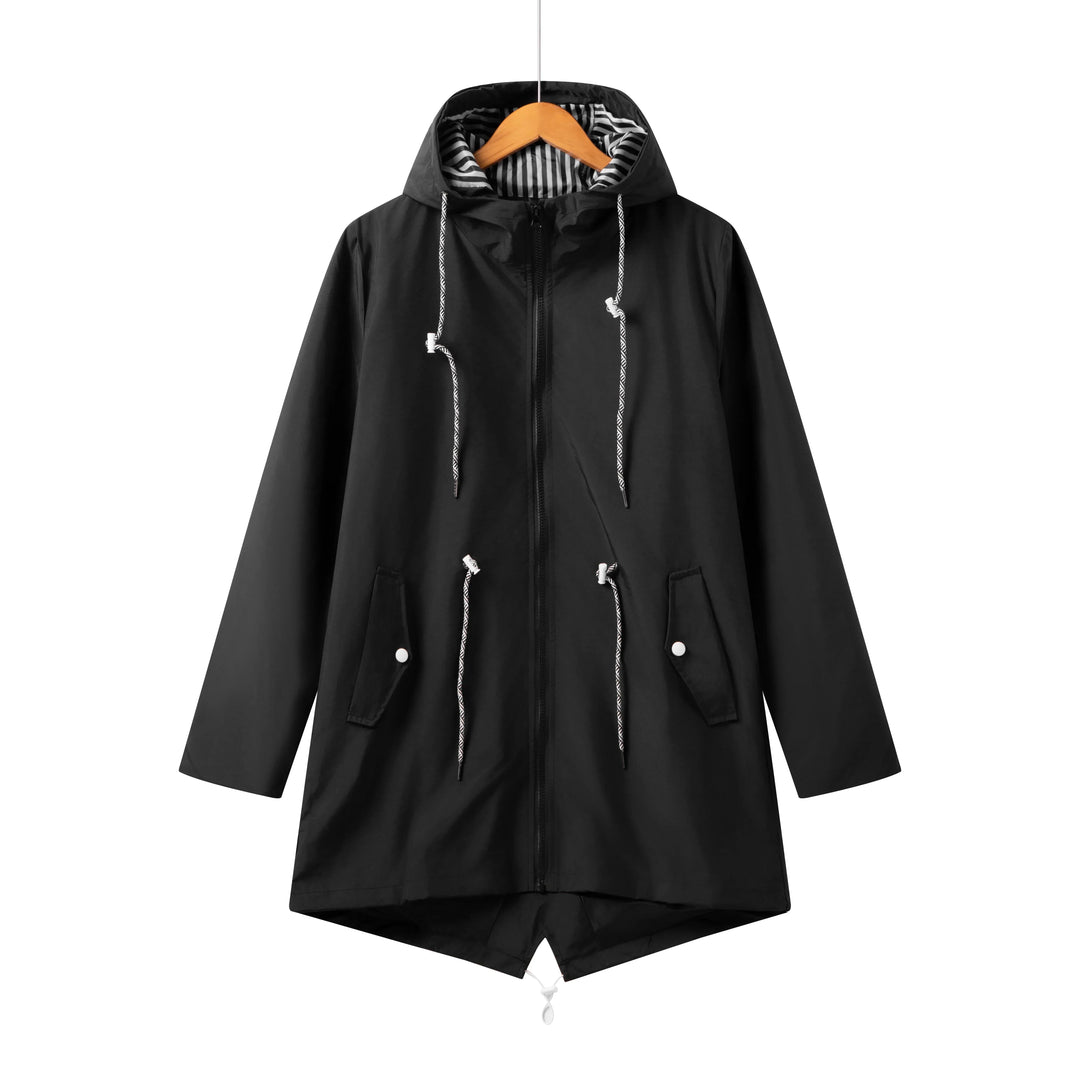 Sophia | Trench coat impermeabile con cappuccio