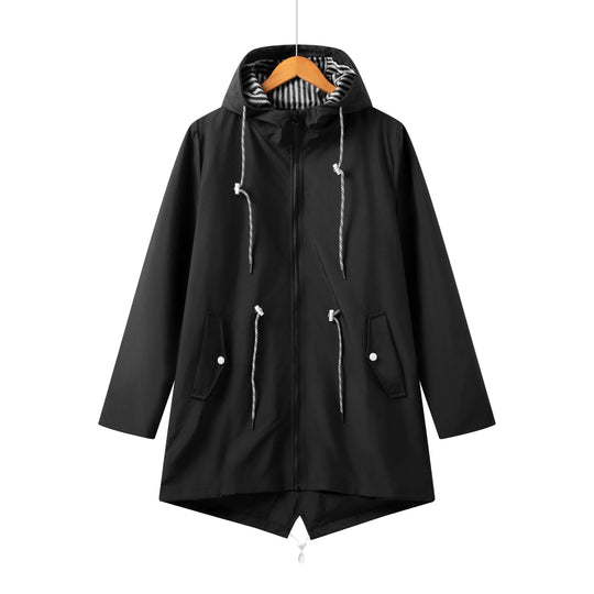 Sophia | Trench coat impermeabile con cappuccio