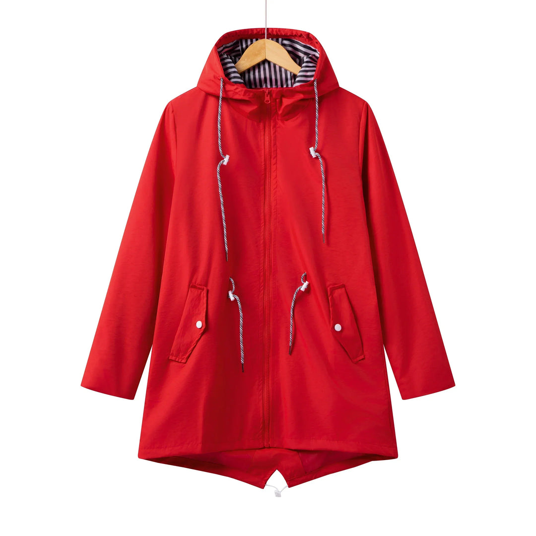 Sophia | Trench coat impermeabile con cappuccio