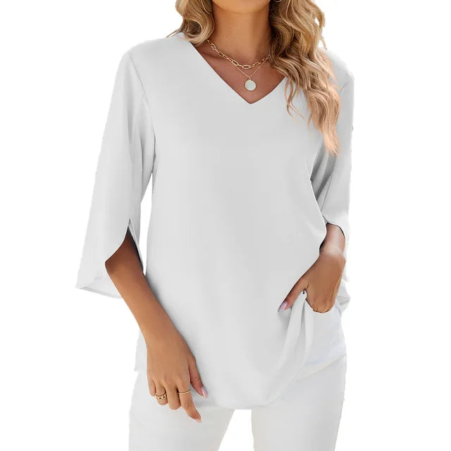 Sophie | Stylish summer blouse with V-neck