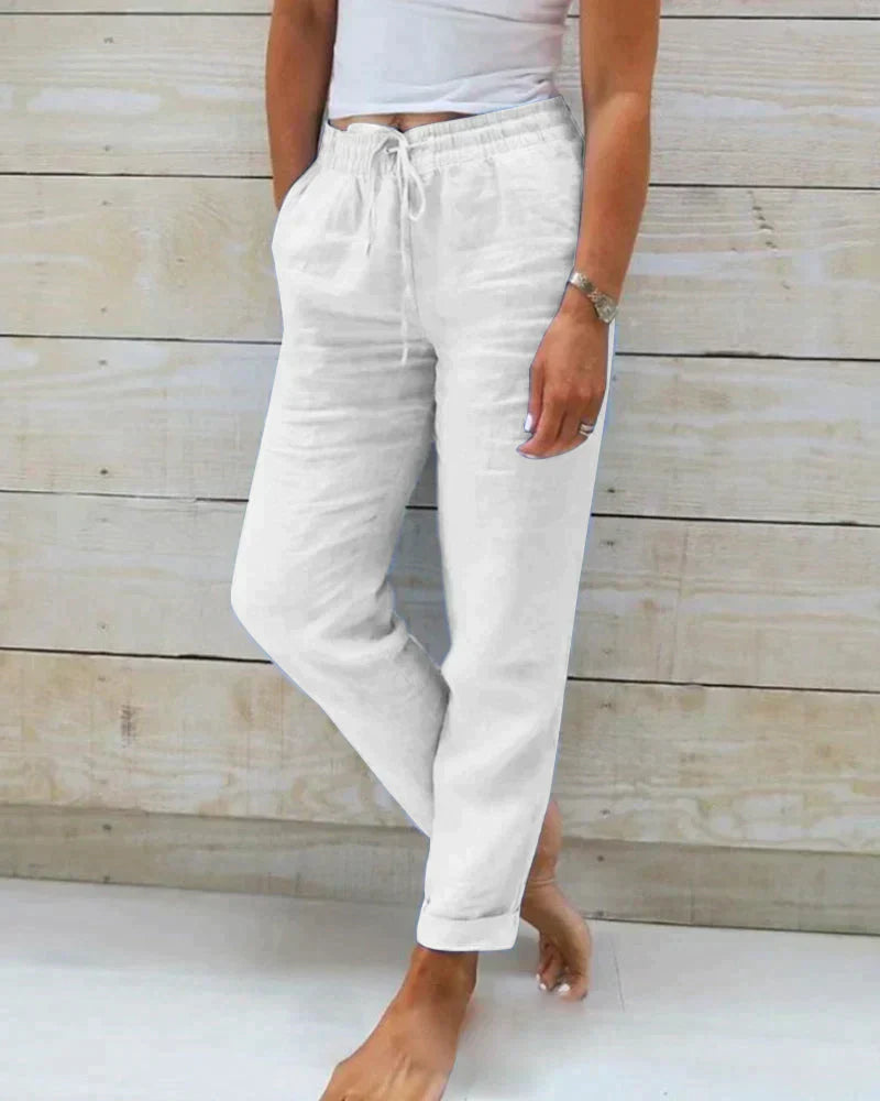 Isabela - Pantaloni di Lino Relax per l'Estate