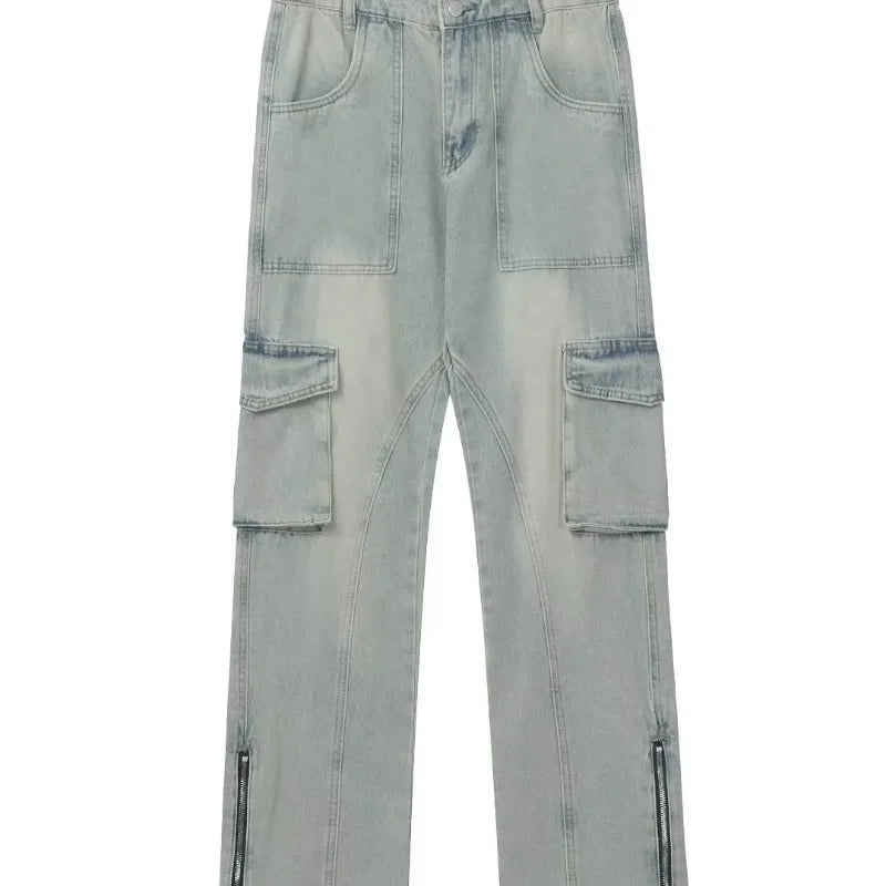 Stefan | Baggy jeans met ritsen aan de zijkant