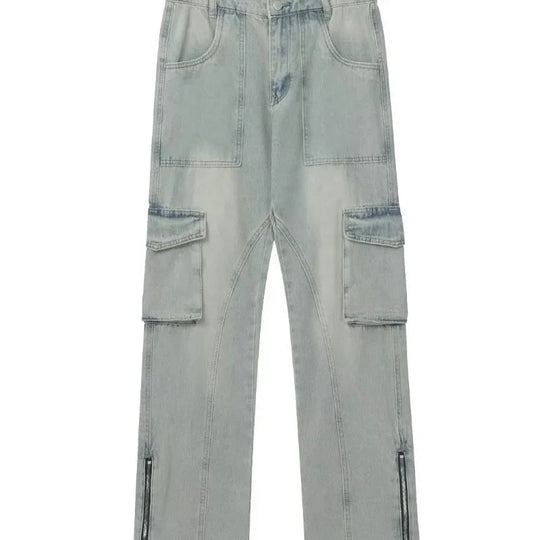 Stefan | Baggy jeans met ritsen aan de zijkant