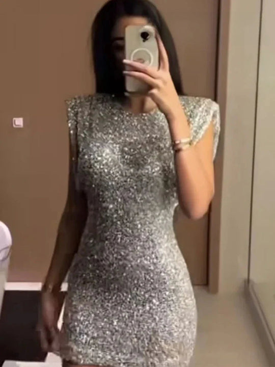 Stefanie | Festive sequin dress