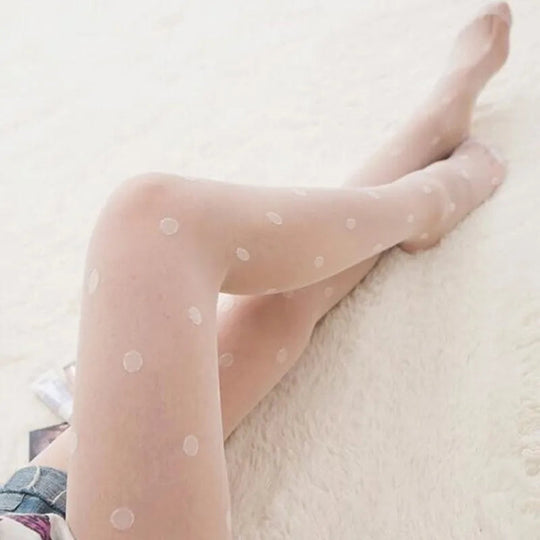 Stefanie | Modieuze panty met stippenpatroon