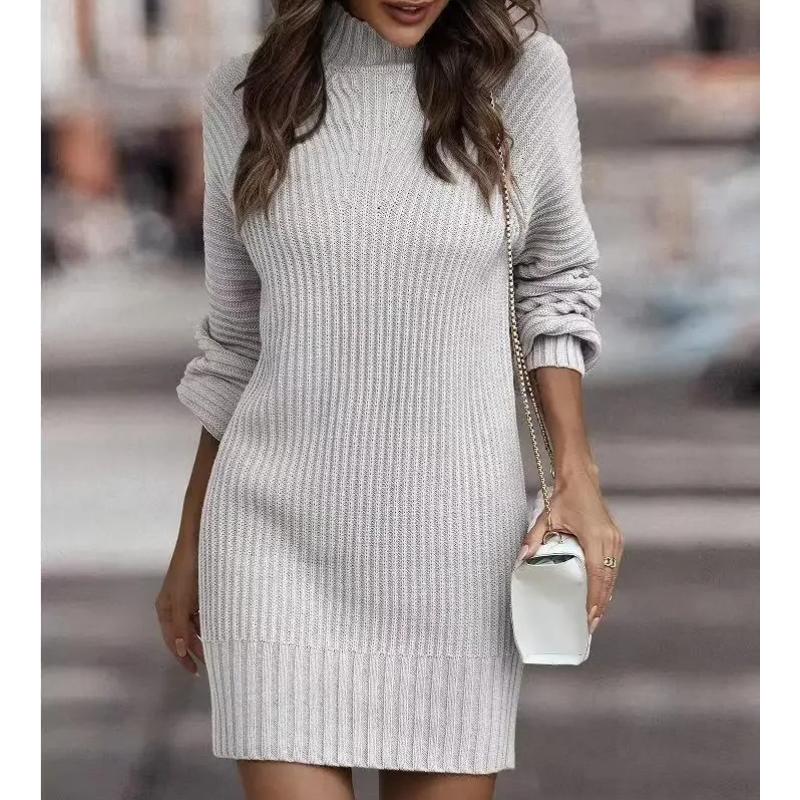 Stella | Knitted winter mini dress