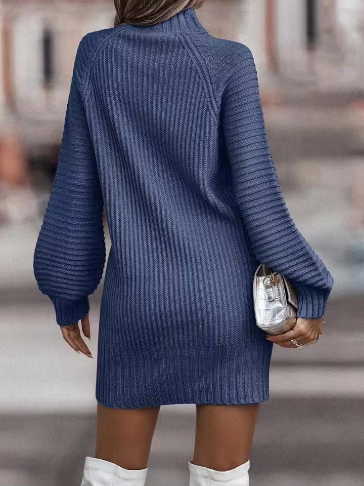 Stella | Knitted winter mini dress