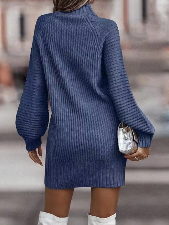 Stella | Knitted winter mini dress