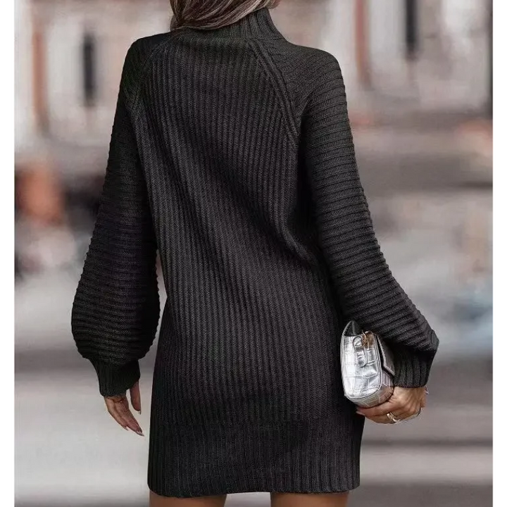 Stella | Knitted winter mini dress