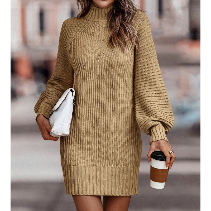 Stella | Knitted winter mini dress