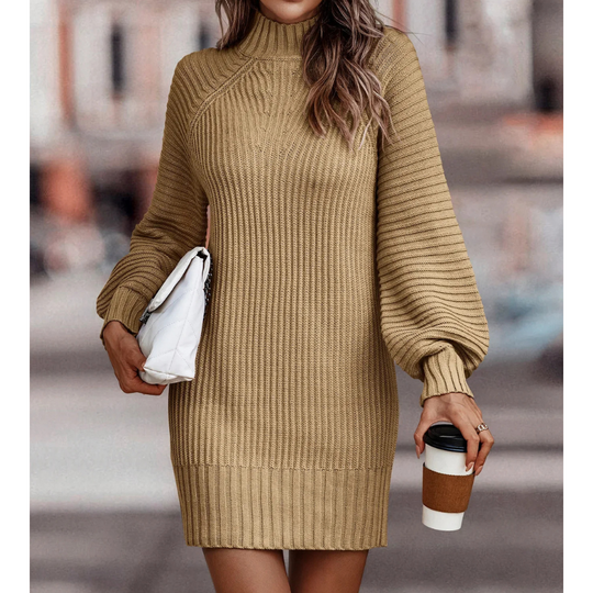 Stella | Knitted winter mini dress