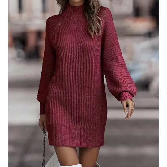 Stella | Knitted winter mini dress