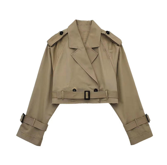 Stephanie | Eleganter kurzer Trenchcoat