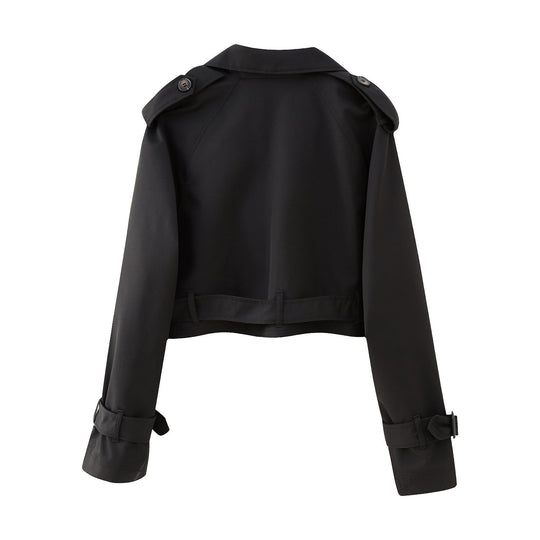 Stephanie | Eleganter kurzer Trenchcoat