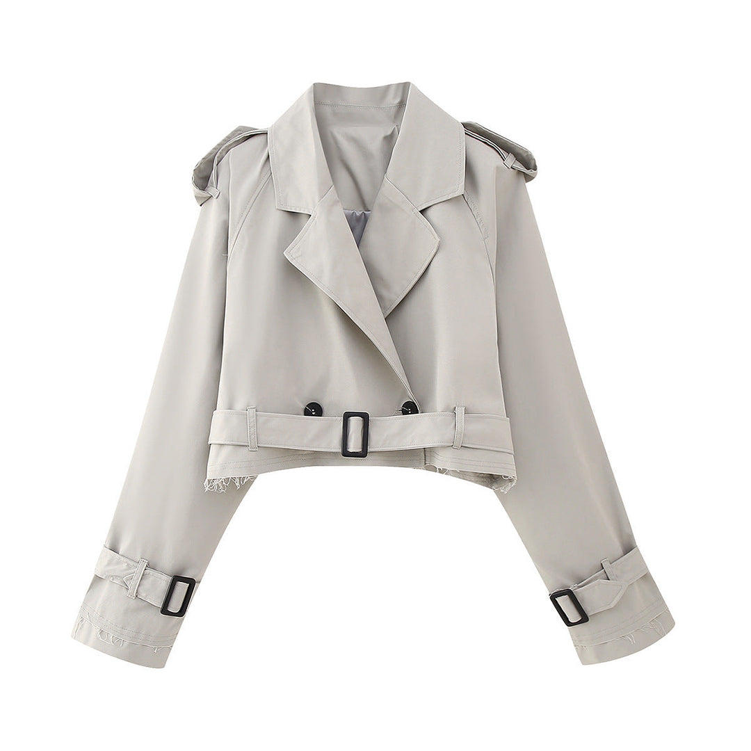 Stephanie | Eleganter kurzer Trenchcoat