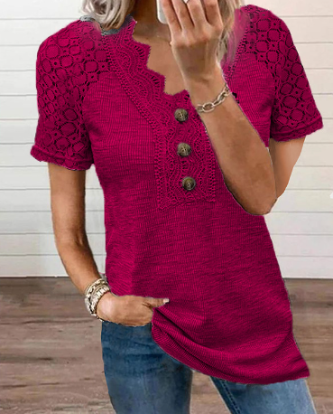 Stephanie | Lightweight chic lace T-shirt