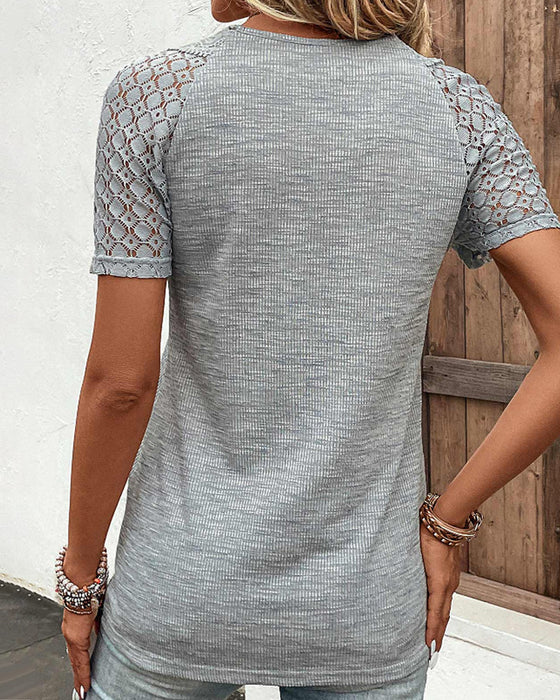 Stephanie | Lightweight chic lace T-shirt