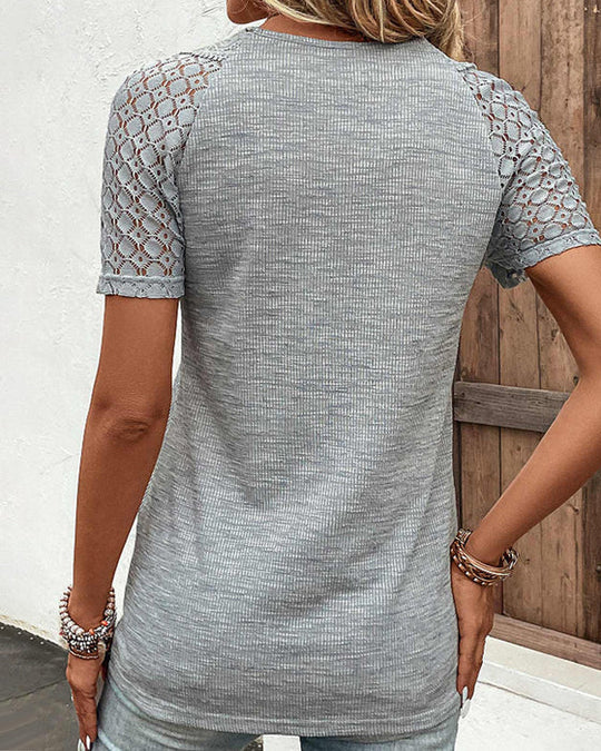 Stephanie | Lightweight chic lace T-shirt