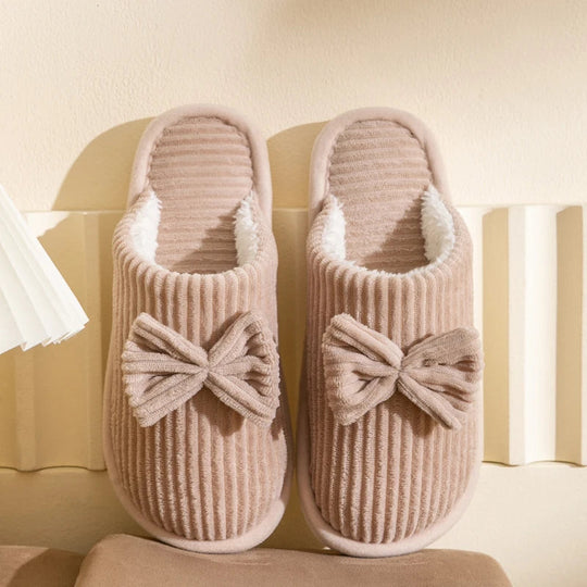 Susanna | Slippers with elegant bow and anti-slip sole