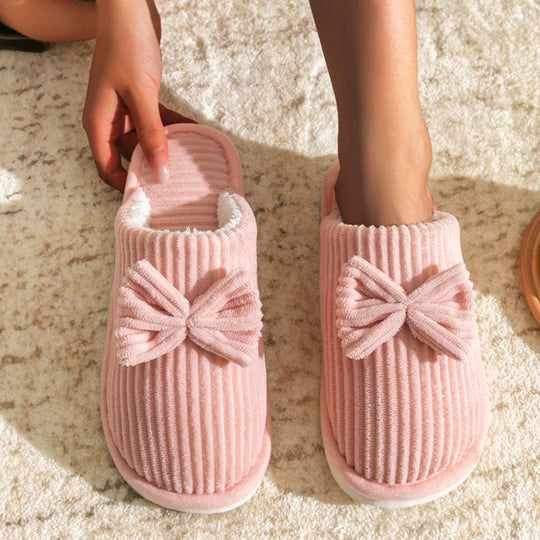 Susanna | Slippers with elegant bow and anti-slip sole